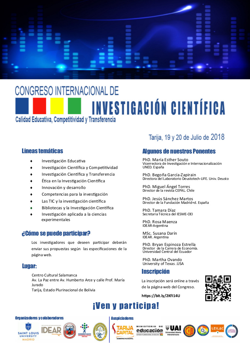 Congreso Internacional De Investigación Cientifica – Universidad ...